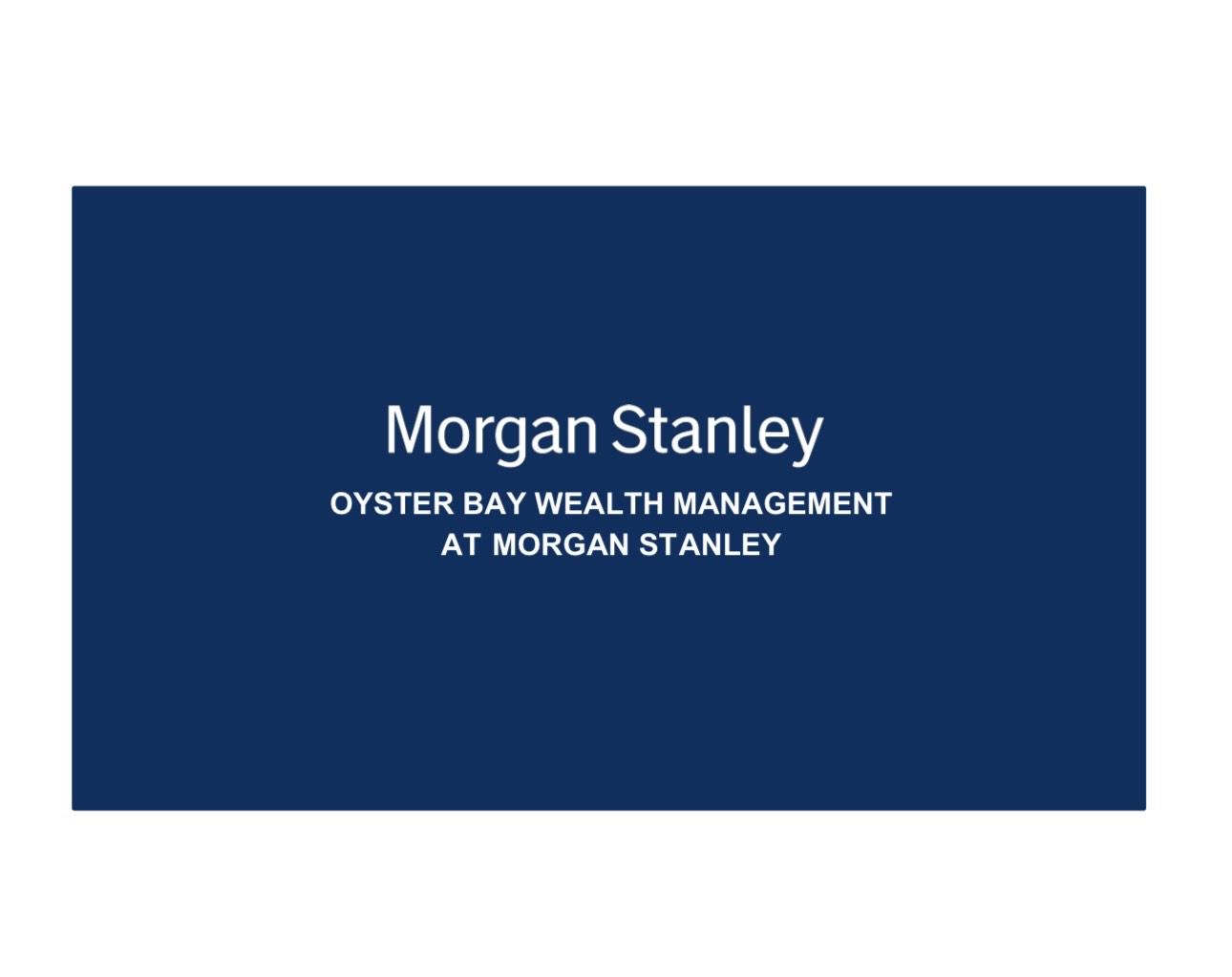 Morgan stanley